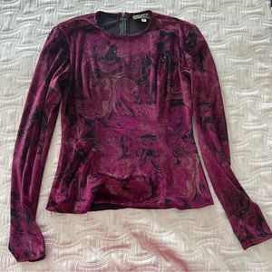 Koos vintage crushed velvet top